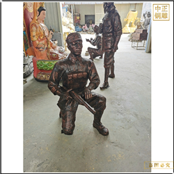 現代人物銅雕塑鑄造 