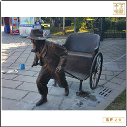 車(chē)夫人物雕塑鑄造廠 