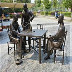 廣場(chǎng)飲食銅像